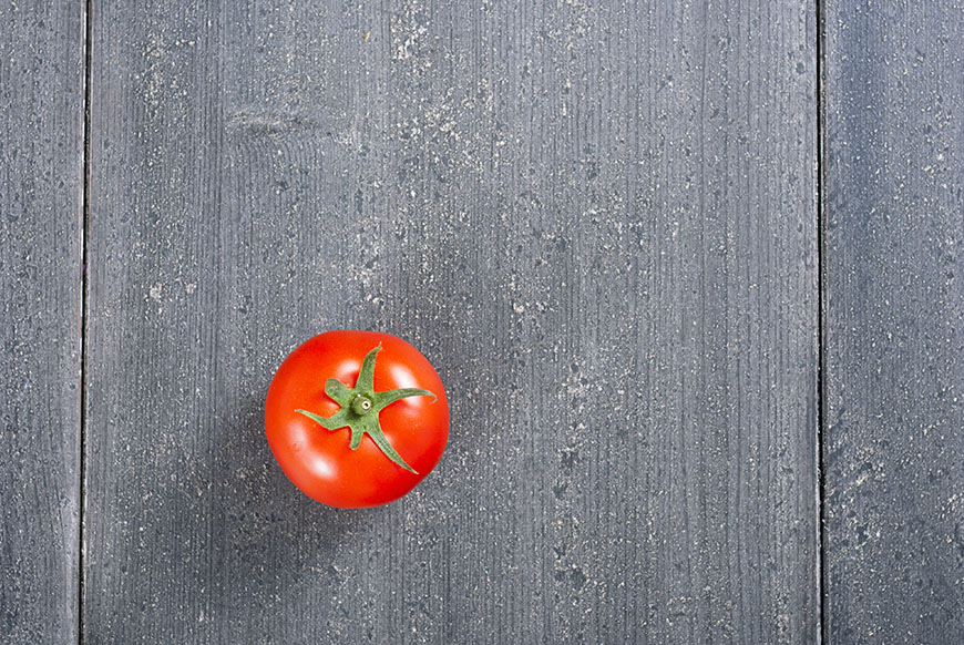 Einzelne Tomate