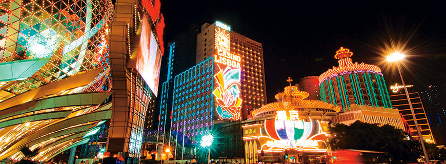 Die Lichtershow in Macau