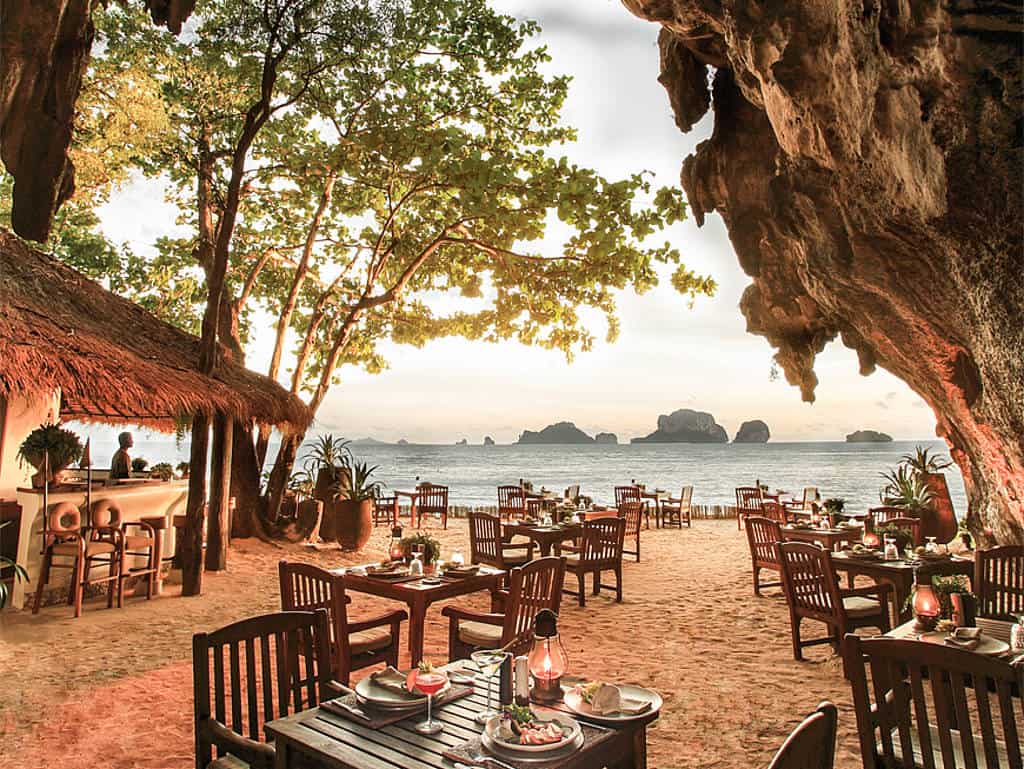 Essen mit Ausblick in Thailand