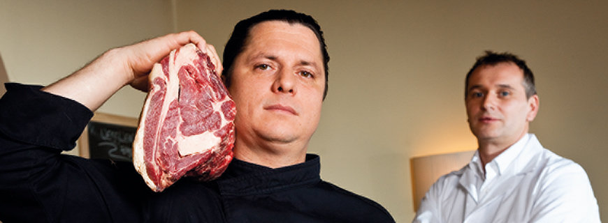 Florian Cmyral mit Dry Aged Beef