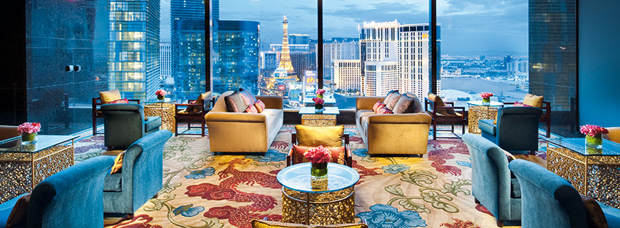 Las Vegas aus einer Suite aus gesehen