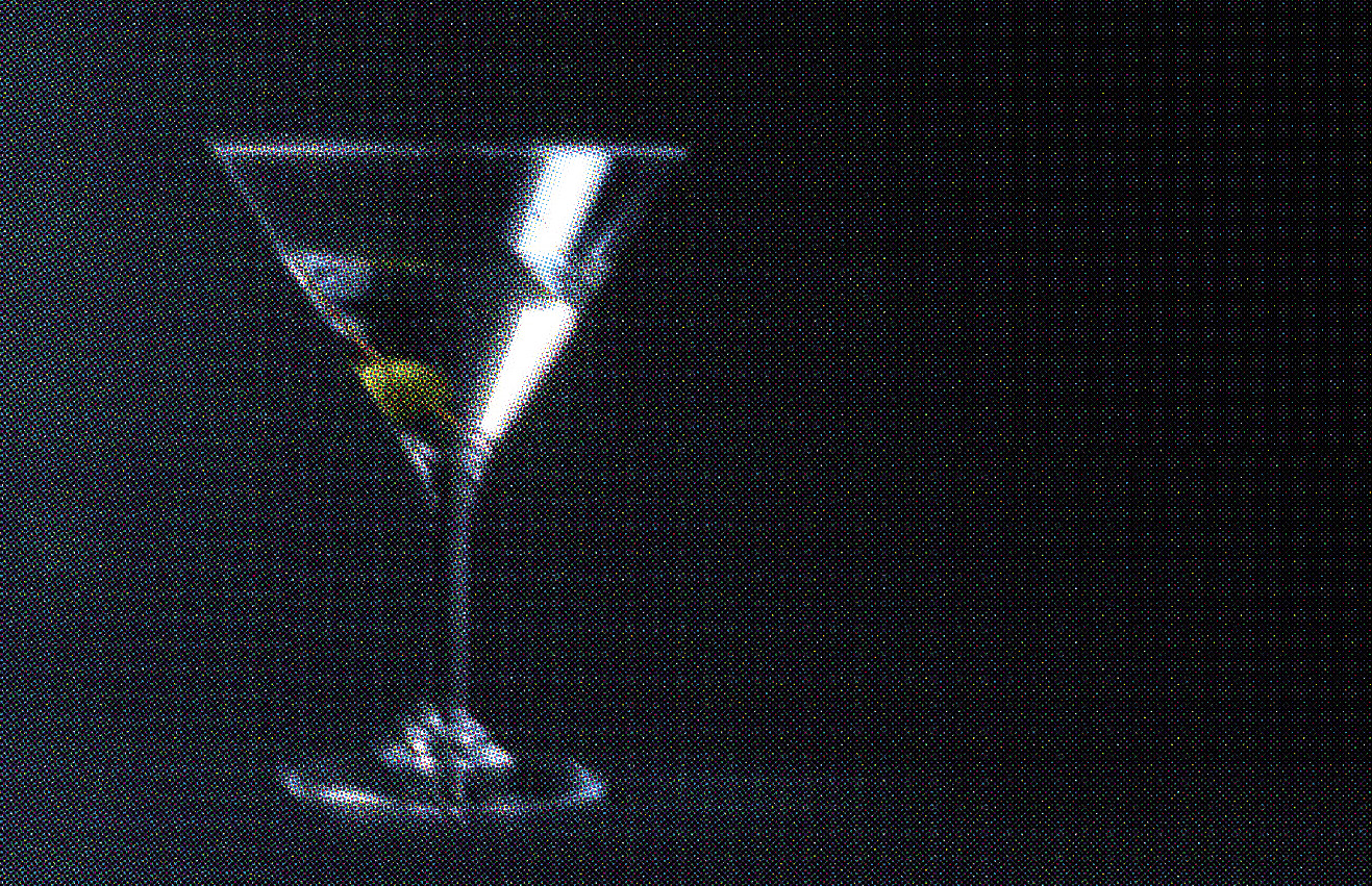 Martini mit einer Olive