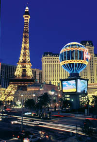 paris und bellagio hotel in Las Vegas 