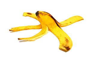 eine Bananenschale