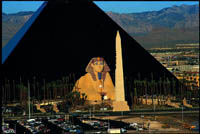 Glass Pyramid Hotel in Las Vegas 