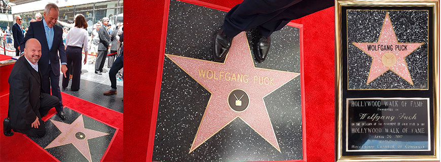 Ein Stern am Walk of Fame für Wolfgang Puck