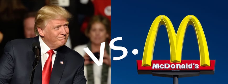 Trump vs McDonald's