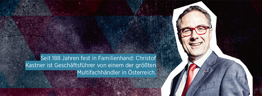 Porträt von Christof Kastner, Geschäftsführer des Familienbetriebs Kastner.