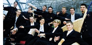 Die Crew des Hangar-7 im Gruppenfoto