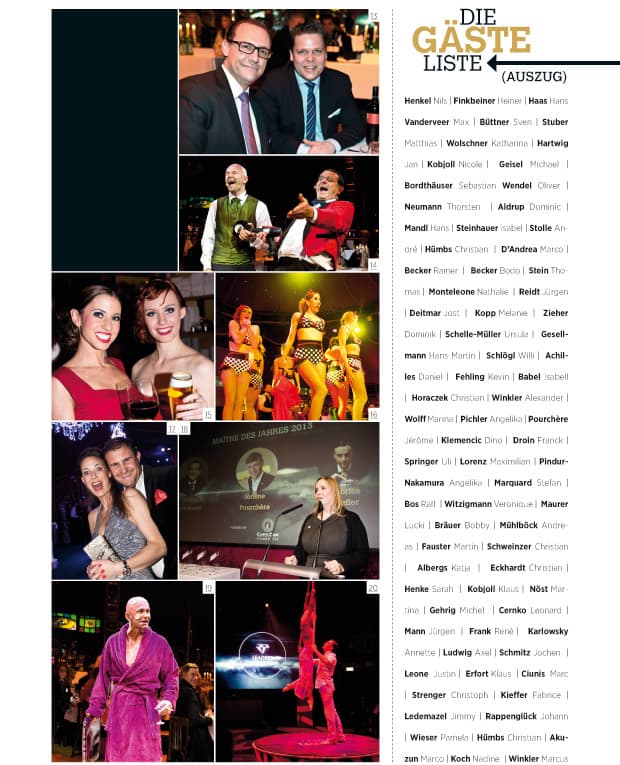 die Gästeliste der Leaders of the Year 2013