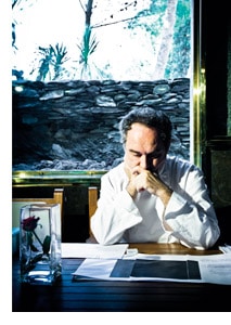Ferran Adrià nachdenklich und in sich gekehrt