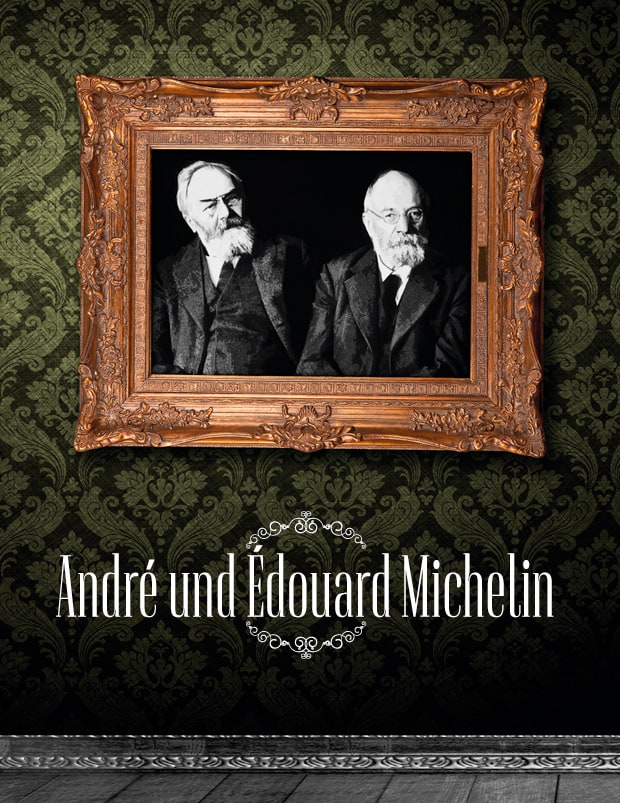  die Brüder André und Édouard Michelin 
