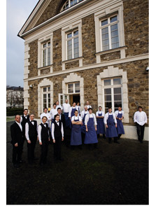 Gourmetrestaurant Vendôme und das dazugehörige Küchenpersonal
